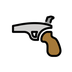 Bagaimana Water Pistol emoji terlihat di Openmoji.