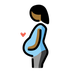 A quoi ressemblent les emoji Femme enceinte: peau mate sur Openmoji.