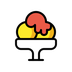 Bagaimana Shaved Ice emoji terlihat di Openmoji.