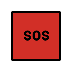 Как выглядит эмодзи Значок SOS в Openmoji.