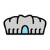 Jak wygląda emoji Stadion w Openmoji.