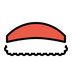 Jak wygląda emoji Sushi w Openmoji.