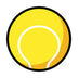 Bagaimana Tennis emoji terlihat di Openmoji.