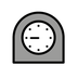 Bagaimana Timer Clock emoji terlihat di Openmoji.