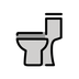 Bagaimana Toilet emoji terlihat di Openmoji.