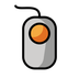 Bagaimana Trackball emoji terlihat di Openmoji.