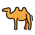 Bagaimana Two-Hump Camel emoji terlihat di Openmoji.