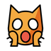 Bagaimana Weary Cat emoji terlihat di Openmoji.