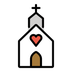 Bagaimana Wedding emoji terlihat di Openmoji.