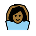 A quoi ressemblent les emoji Femme faisant un geste d’acceptation: peau mate sur Openmoji.