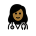 Bagaimana Woman Health Worker: Medium-Dark Skin Tone emoji terlihat di Openmoji.