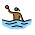 Bagaimana Woman Playing Water Polo: Medium-Dark Skin Tone emoji terlihat di Openmoji.