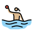 A quoi ressemblent les emoji Joueuse de water-polo: peau moyennement claire sur Openmoji.