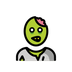 Bagaimana Zombie emoji terlihat di Openmoji.