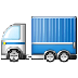 Bagaimana Articulated Lorry emoji terlihat di Samsung.