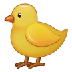 A quoi ressemblent les emoji Poussin sur Samsung.