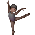 איך רקדן בלט: גוון עור כהה emoji נראה על Samsung.