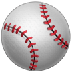 Bagaimana Baseball emoji terlihat di Samsung.