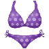 A quoi ressemblent les emoji Bikini sur Samsung.