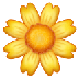 Bagaimana Blossom emoji terlihat di Samsung.