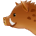 Bagaimana Boar emoji terlihat di Samsung.