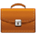 Bagaimana Briefcase emoji terlihat di Samsung.