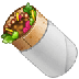 Bagaimana Burrito emoji terlihat di Samsung.