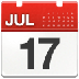 Cómo se ve el emoji Calendario en Samsung.