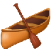 Bagaimana Canoe emoji terlihat di Samsung.