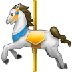 Bagaimana Carousel Horse emoji terlihat di Samsung.