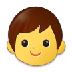 Bagaimana Child emoji terlihat di Samsung.