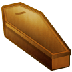 Bagaimana Coffin emoji terlihat di Samsung.