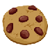 Bagaimana Cookie emoji terlihat di Samsung.