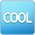 Como o emoji do Botão "COOL" é exibido no Samsung.