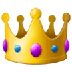 Bagaimana Crown emoji terlihat di Samsung.