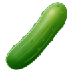 Bagaimana Cucumber emoji terlihat di Samsung.