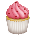 Bagaimana Cupcake emoji terlihat di Samsung.