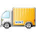 A quoi ressemblent les emoji Camion de livraison sur Samsung.