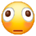 איך פרצוף מעוות emoji נראה על Samsung.