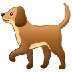 A quoi ressemblent les emoji Chien sur Samsung.