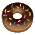 Como o emoji do Donut é exibido no Samsung.