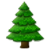 Bagaimana Evergreen Tree emoji terlihat di Samsung.