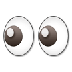 A quoi ressemblent les emoji Yeux sur Samsung.