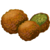 Como o emoji do Falafel é exibido no Samsung.