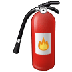 Bagaimana Fire Extinguisher emoji terlihat di Samsung.