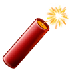 Bagaimana Firecracker emoji terlihat di Samsung.