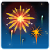 Como o emoji do Fogos de artifício é exibido no Samsung.