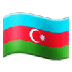 Bagaimana Flag: Azerbaijan emoji terlihat di Samsung.