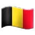 Bagaimana Flag: Belgium emoji terlihat di Samsung.