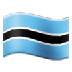 Bagaimana Flag: Botswana emoji terlihat di Samsung.